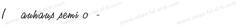 ITC Bauhaus semibold字体转换